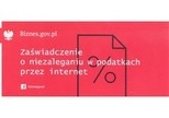 ZAŚWIADCZENIE O NIEZALEGANIU W PODATKACH PRZEZ INTERNET