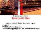 GMINNE OBCHODY ROCZNICY UCHWALENIA KONSTYTUCJI 3-GO MAJA
