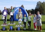 Milena Sadowska, Joanna Jarząbek i Kinga Borysiak na podium w Wolbórzu