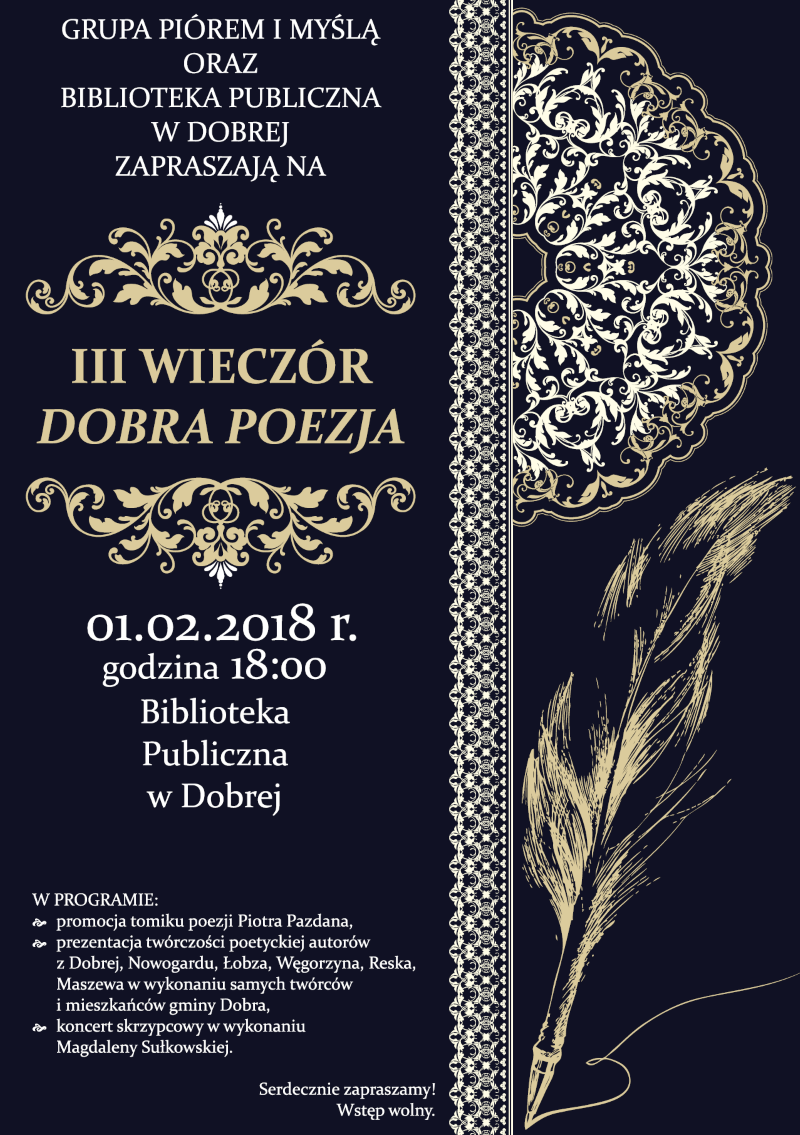 III wieczór dobra poezja